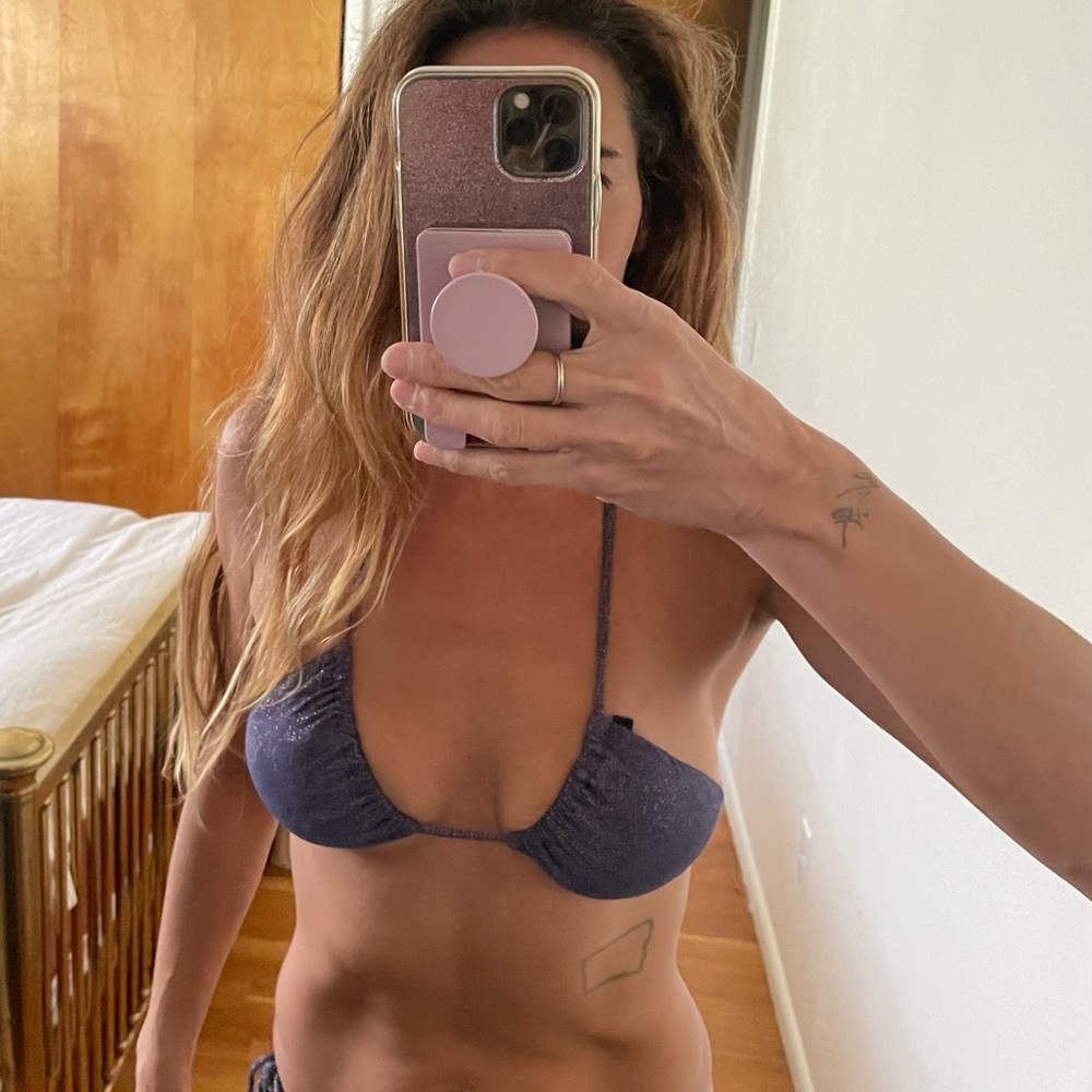 Blue Sparkly Vix Bikini - Picture 3 of 8